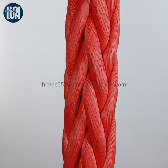 Cubierta de poliéster 12 Strand Synthetic UHMWPE / HMPE Cuerda de remolque marina para amarre offshore