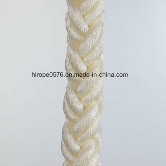 Cuerda de nylon fuerte al por mayor de la fábrica de 8 hilos, conveniente para el océano y la pesca