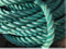 Cuerda de polipropileno 3-Strand Green 28mm con línea de marca