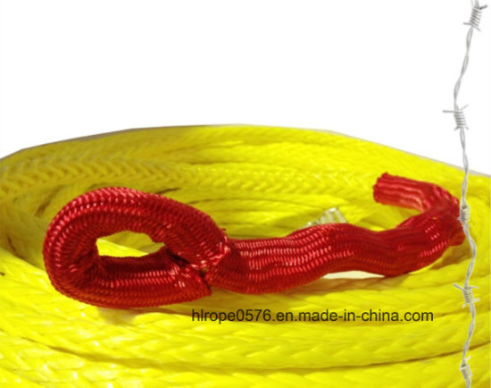 Cuerda de cabrestante UHMWPE 30MTRS x 10 mm Cable sintético amarillo