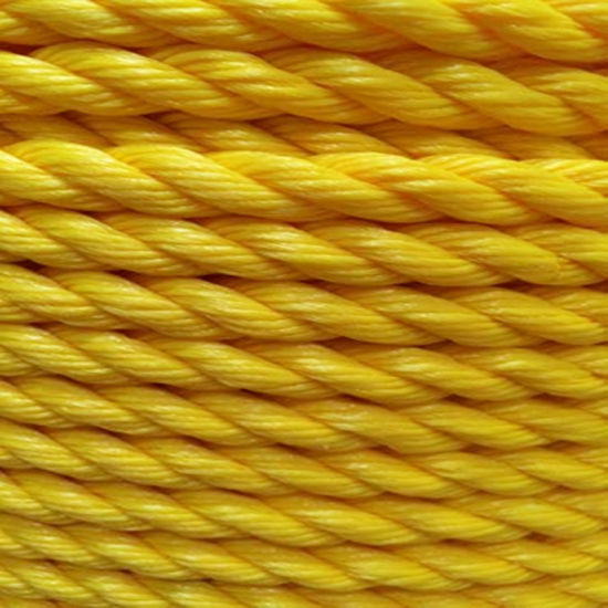 100% PP Materia prima 8/12 Strand Yellow Polypropylene Cuerda