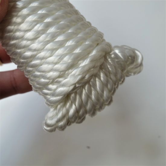 Cuerda de poliéster trenzada de 4,8 mm x 15 m, cuerda de barco, vela, acampada, línea de seguridad, tendedero