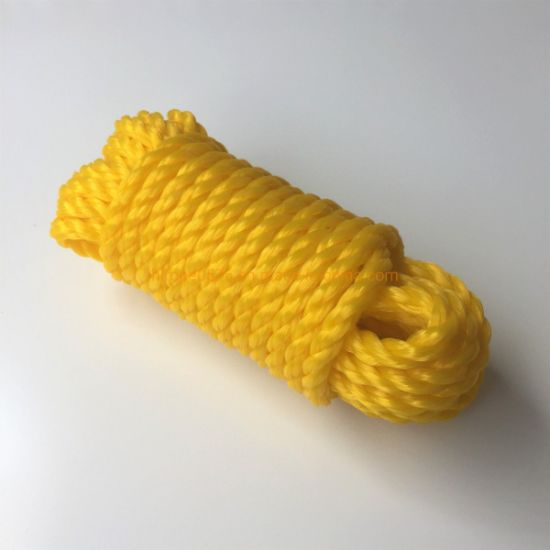 Cuerda de polipropileno trenzado de alta resistencia de 8 mm x 7,5 m, cuerda flotante de PP, cuerda para barco, cuerda de seguridad para acampar, cuerda para tender la ropa