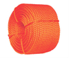 Cuerda plástica de polietileno PE naranja 3strand