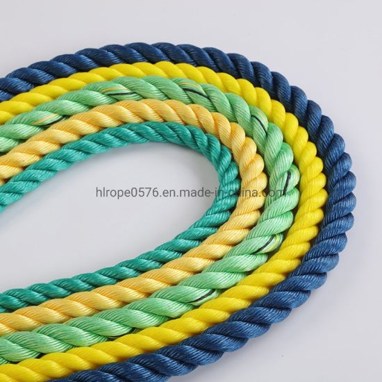 Cuerda de polipropileno de 3 hebras / cuerda de PP para pesca y marina