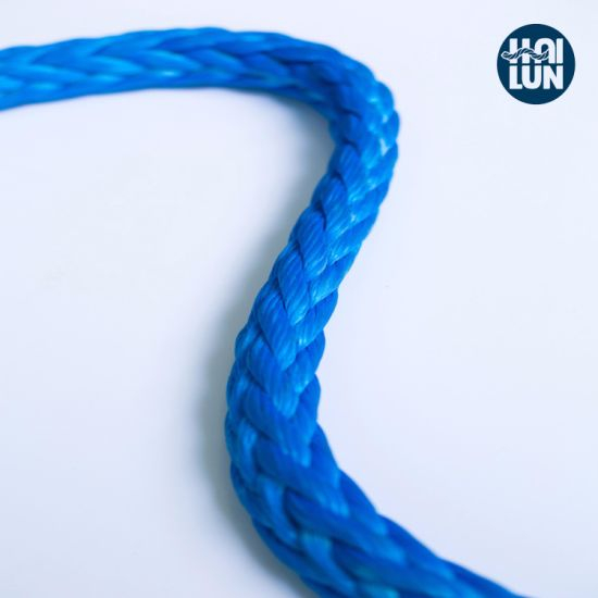 12 Strand Hmwpe Boat Cuerda con ojos de empalme ambos extremos