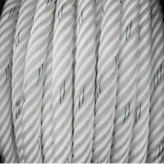 Cuerda de fibra sintética de nylon para el manejo del contenedor.