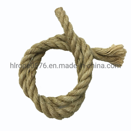 3 hebras de cuerda de sisal trenzada de fibra natural