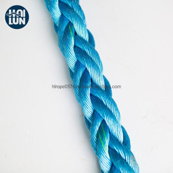 Fábrica al por mayor 8 hilos de polipropileno PP trenzado cuerda de amarre de mezclilla