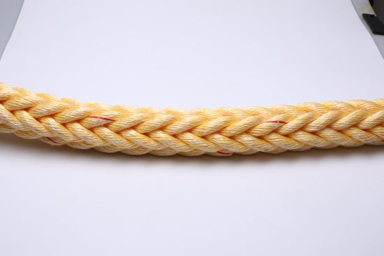 8 hilos de polipropileno amarillo blanco y cuerda mixta de poliéster