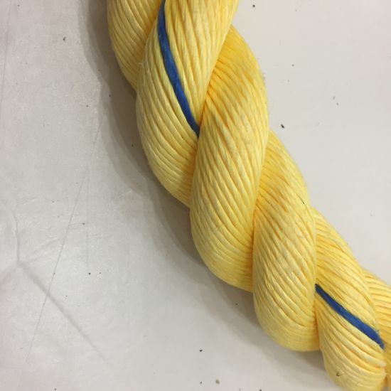 Cuerda combinada PP de 3 hilos de alta calidad para pesca de arrastre / amarre / trabajo seguro