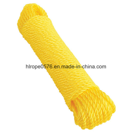 Cuerda amarilla cuerda de nylon polipropileno filamento filamento cuerda de poliéster cuerda