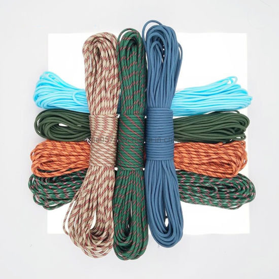 215 colores (121-130) Paracord 550 cuerda de paracaídas cuerda de amarre Mil Spec III 7 hilos 100 pies equipo de supervivencia de pesca para acampar