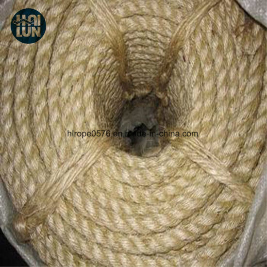Cuerda de sisal de suministro directa de la fábrica de China personalizada para marina