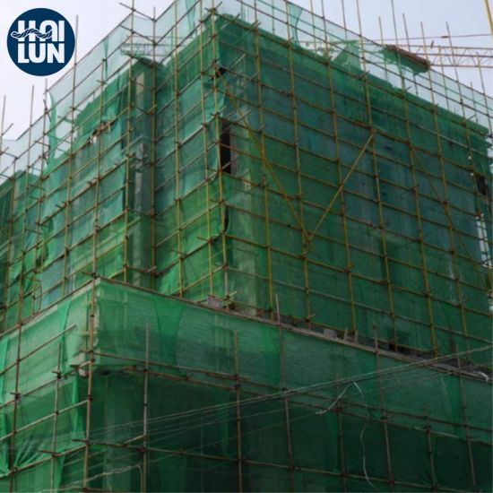 Red de seguridad de la sombra de plástico PE Green PE para la construcción