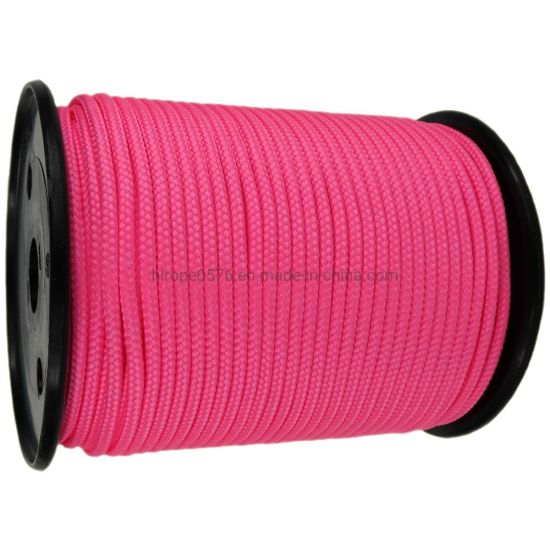 6mm neón rosa trenzado polipropileno poliéster multicord