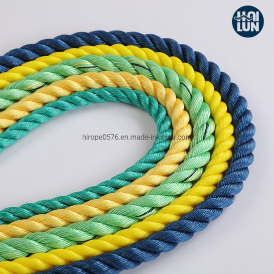 Cuerda de polipropileno de 3/8 hebras Cuerda de polipropileno Cuerda Danline Cuerda marina