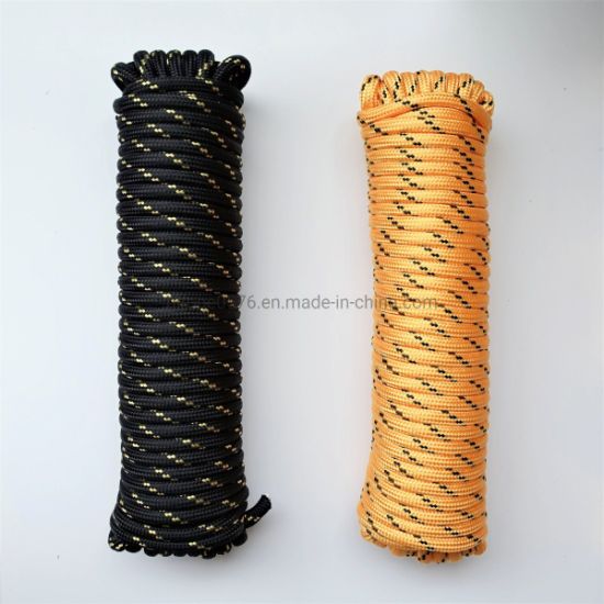 Pesado 1/2 pulg. X 100 FT. Cuerda de polipropileno trenzada de diamante PP de la cuerda de barco de vela de Camping de Camping Línea de seguridad