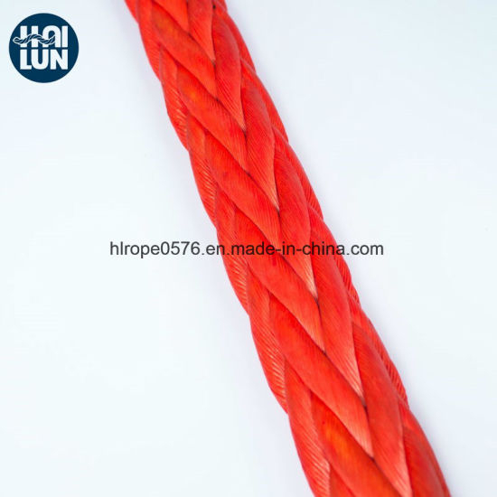 Sólido trenzado HMWPE / HMPE Hawser Cuerda de amarre