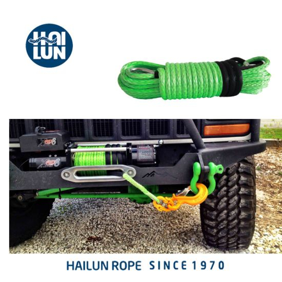 Cuerda de cabrestante de remolque de AMSTEEL eléctrico sintético con sofeno ojal con dedal para el tronco ATV y SUV