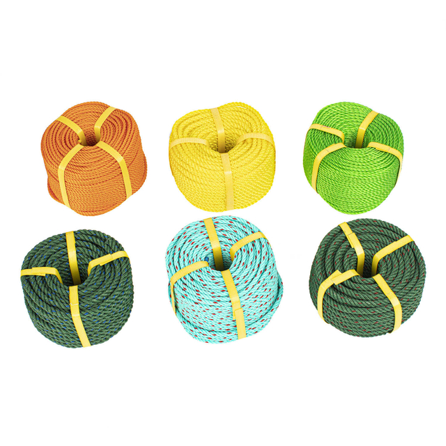 3strand Twist PE Cuerda de color en bobina