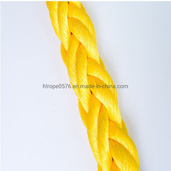 3/8/12 cuerda de polipropileno retorcido utilizada para pescar y amarrar en fábrica china