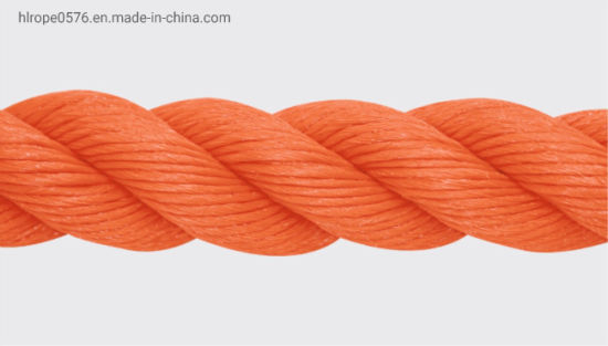 PP Split Film 3-Strand Orange Twist Cuerda