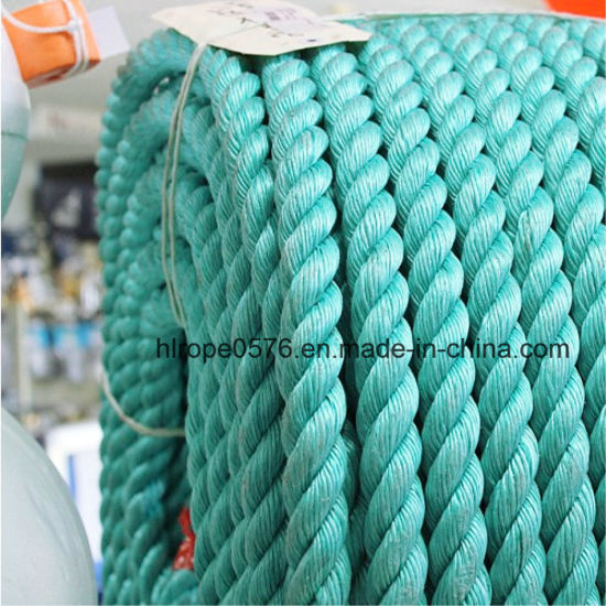 3 hebras de cuerda de filamento de polipropileno verde cuerda de amarre cuerda de nylon