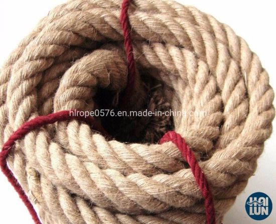 Cuerda sisal de cuerda de manila torcida natural para marina