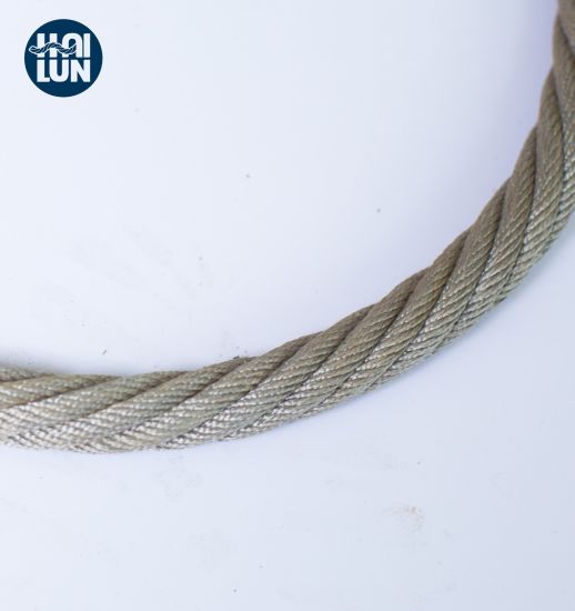 Cuerda de acero de cuerda industrial para amarre y pesca.