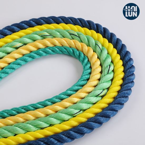 3/4 Strand Polypropyleen PP / PE Twist Danline Nylon Polyamide usó la cuerda de la nave