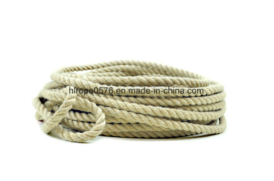Cuerda de amarre de tres hilos para cuerda de yute de sisal