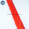 Cubierta de poliéster 12 Strand Synthetic UHMWPE / HMPE HMWPE Cuerda de cabrestante para amarre