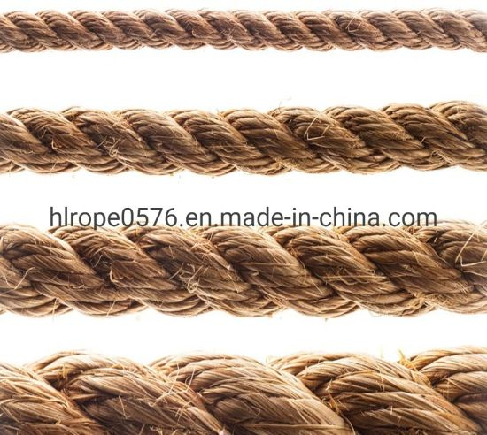 Cuerda de amarre del yute de la cuerda de la cuerda de la cuerda del color del 100%