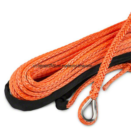 Potente cable de fibra para cabrestante UHMWPE / Hmpe cuerda de amarre