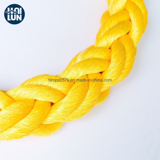 Alta calidad 8/12 Strand Hawser Polypropylene Polysteel Marine Remolque para la cuerda de amarre