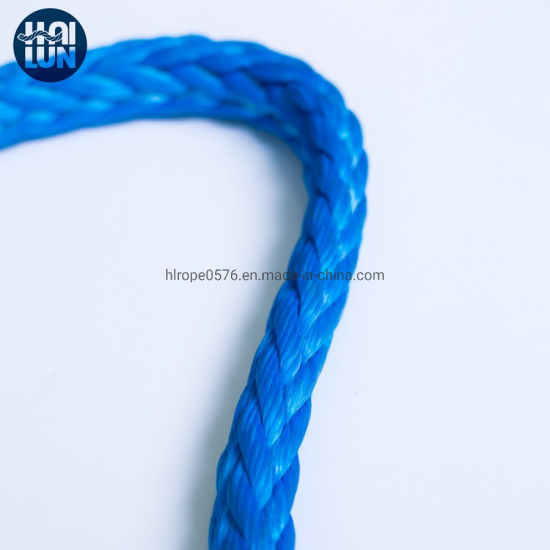 Cuerda de tracción de cuerda UHMWPE / Hmwpe de 12 hebras de alta resistencia