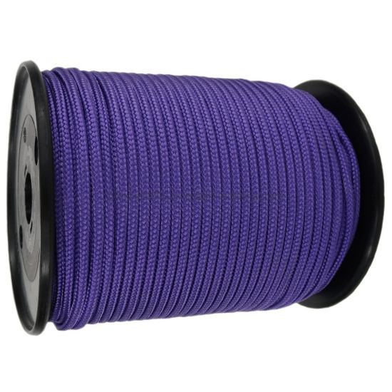 Cuerda multidord de polipropileno trenzado de poliéster púrpura de 6 mm