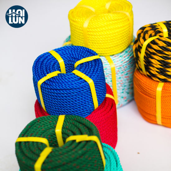 Alta calidad 3/4 Strand Polypropylene PP / PE Twist Danline Nylon Polyamide usó la cuerda de la nave