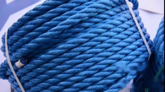 Cuerda marina usada poliamida de nylon trenzada del dril de algodón del polipropileno PP / PE de alta calidad de 3/8/12 hebras