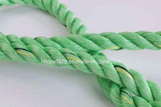 Cuerda de amarre de polipropileno PP de 3 hilos Double Mark Green