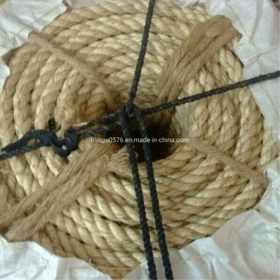 Cuerda de yute natural de manila / sisal de 3/4 hebras al por mayor