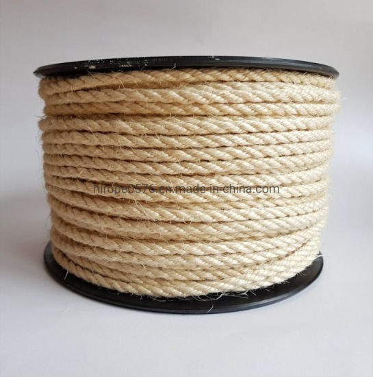 Cuerda de sisal de hilo 5/16.21 yardas de cuerda de sisal natural Cuerda de sisal de 8 mm.