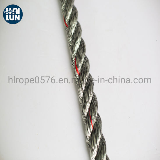 Cuerda de amarre y remolque mixta de polipropileno y poliéster