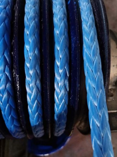 Cuerda de tracción de cuerda UHMWPE / Hmwpe de 12 hebras de alta resistencia