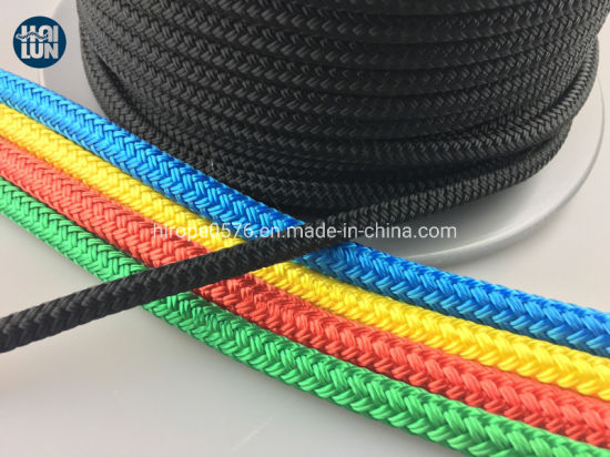 Fábrica al por mayor polipropileno nylon poliéster doble braide cuerda