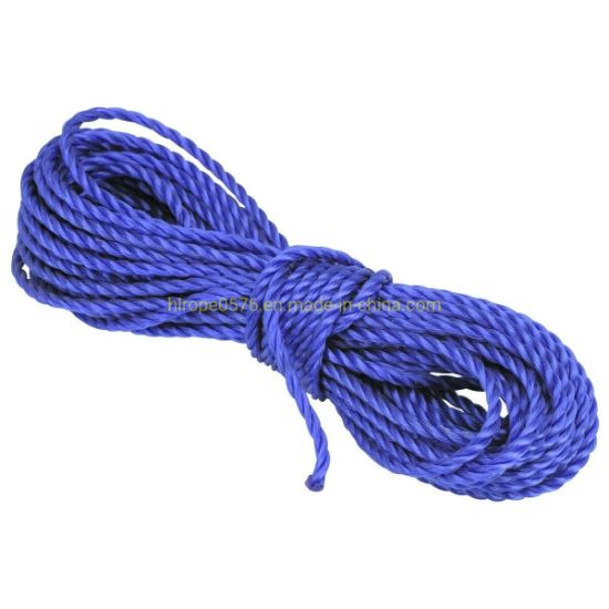 Cuerda de polipropileno de campamento azul de 18mx8mm