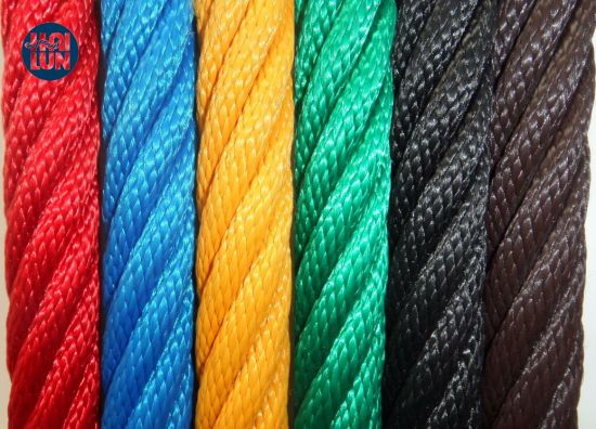 Cuerda marina trenzada de nailon resistente a los rayos UV Dia 8-18 pulgadas 65 mm