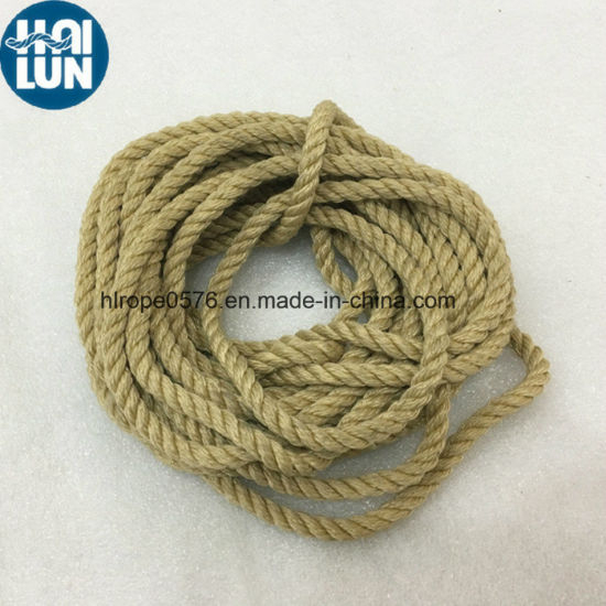 Cuerda de hilo de sisal de yute torcido para marina