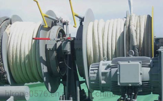 Alta tracción mezclada poliéster y polipropileno cuerda marina trenzada doble